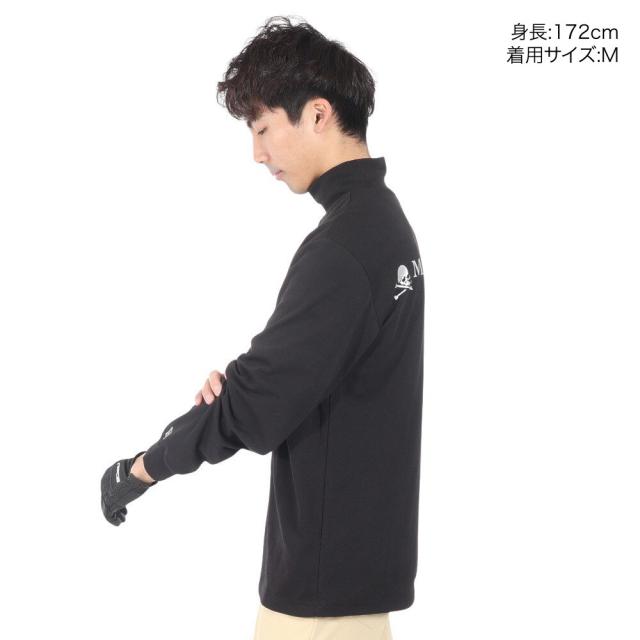 ニューエラ(NEW ERA)ゴルフウェア 長袖 吸汗速乾 ミッドネック パフォーマンス Tシャツ MASTERMIND WOR…_2