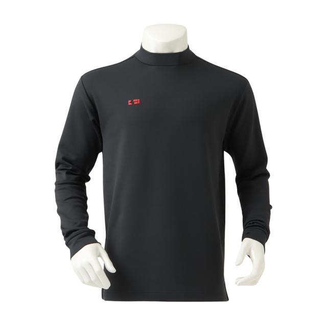 フィドラ(FIDRA)ゴルフウェア 長袖 襟リブモックネックシャツ FV5STG07 BLK(Men’s)