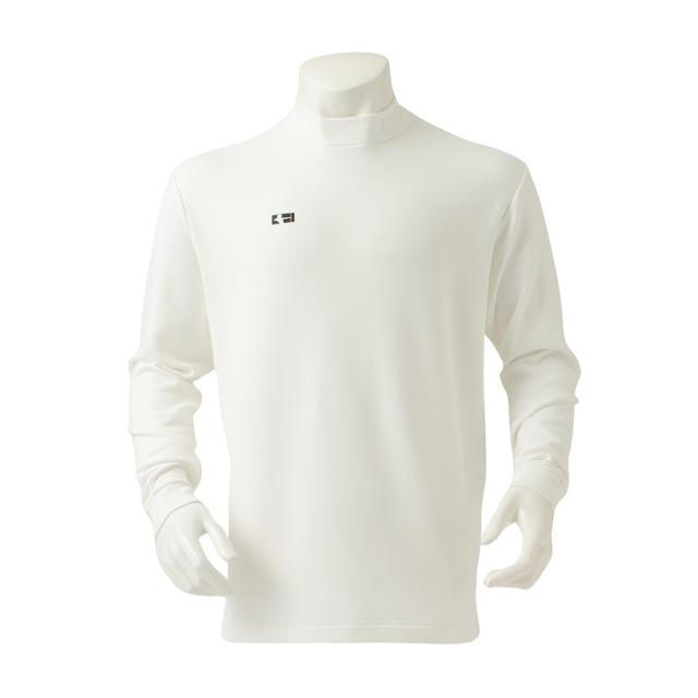 フィドラ(FIDRA)ゴルフウェア 長袖 襟リブモックネックシャツ FV5STG07 WHT(Men’s)