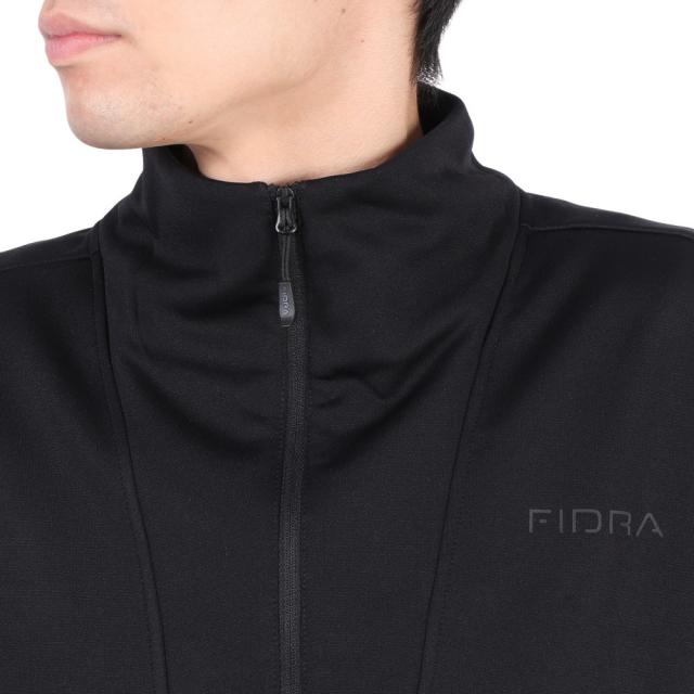 フィドラ(FIDRA)ゴルフウェア ハーフジップ 長袖 モックネックシャツ