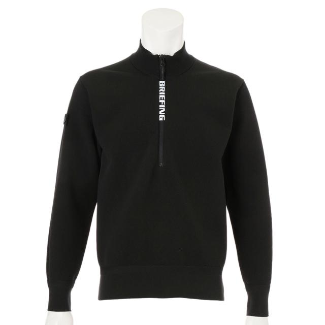 ブリーフィング(BRIEFING)ゴルフウェア 長袖 MS WR ニット ハーフジップトップ BRG253M31-010(Me…