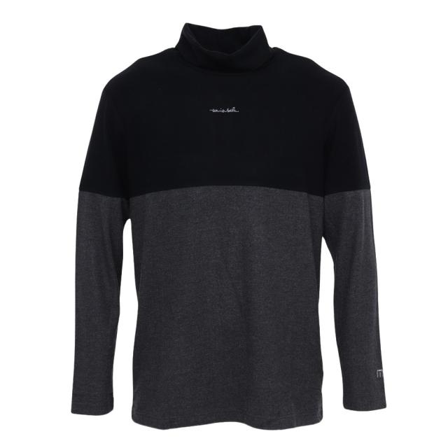 トラヴィスマシュー(Travis Mathew)ゴルフウェア 裏起毛 バイカラーオフ タートルネック長袖Tシャツ 7AI042…