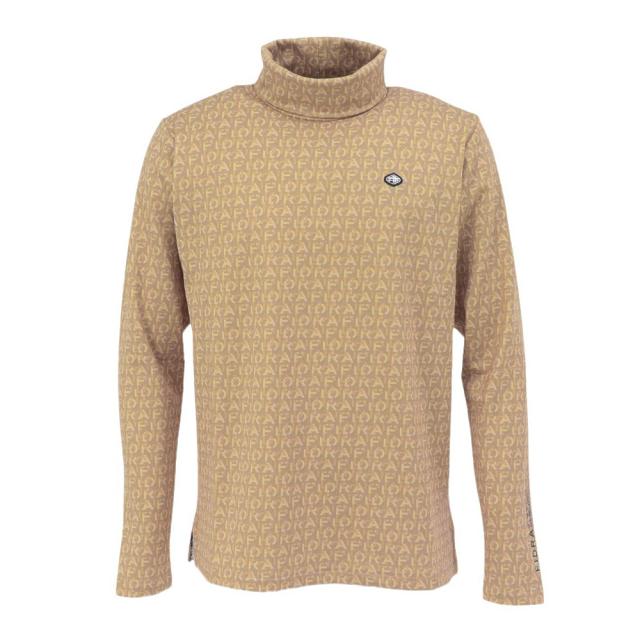 フィドラ(FIDRA)ゴルフウェア 総柄 長袖タートルネック FD5STG22 BEG(Men’s)