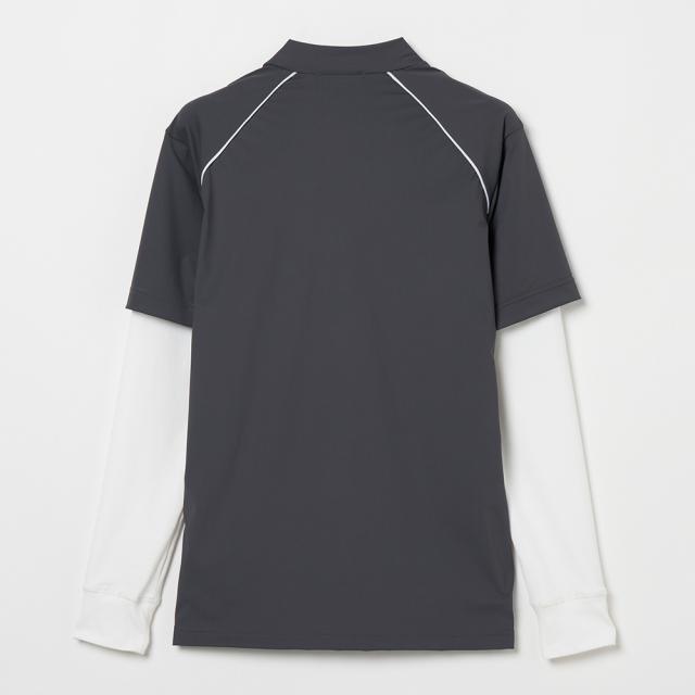 ROSASEN(ROSASEN)ゴルフウェア 冷感 フェイクレイヤード 長袖 モックネックシャツ 047-24811-25AW…_1
