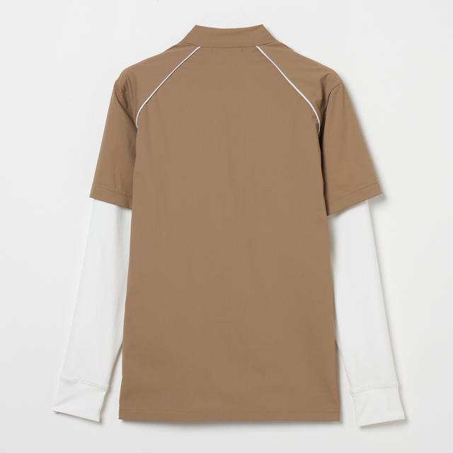 ROSASEN(ROSASEN)ゴルフウェア 冷感 フェイクレイヤード 長袖 モックネックシャツ 047-24811-25AW…_1