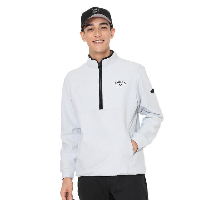 キャロウェイ(CALLAWAY)ゴルフウェア 長袖 裏起毛ハーフジップモックネックシャツ C25233109-1030(Men…