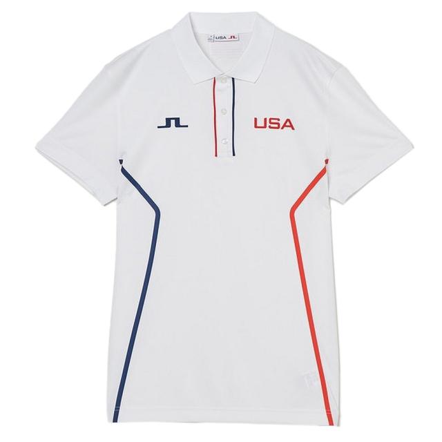 J.LINDEBERG(J.LINDEBERG)ゴルフウェア Matis 半袖ポロシャツ USA GOLF COLLECTIO…