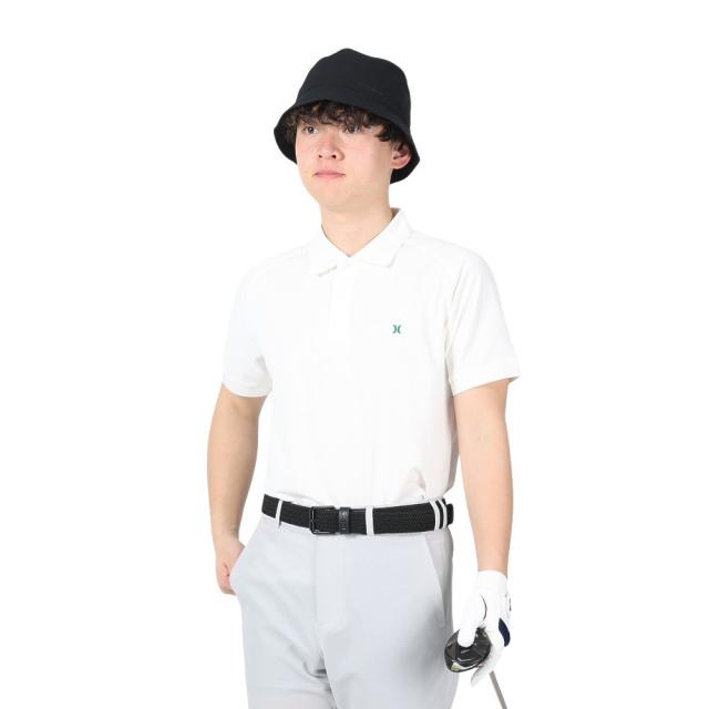 ハーレー(HURLEY)ゴルフウェア 吸汗速乾 PIQUE 半袖 ポロシャツ MKT2200005-OWHT(Men’s)