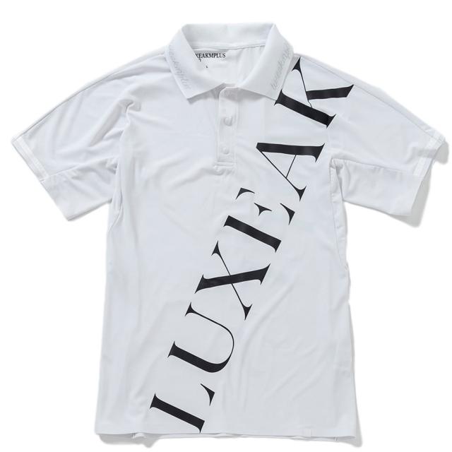 【ポイント5％！2/23 21:00〜22:59限定】リュクスエイケイエムプラス(LUXEAKMPLUS)ゴルフウェア 半袖 TECHNOLOGY PATTERN ポロシャツ LA…