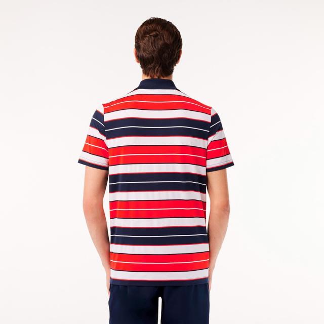 ラコステ(LACOSTE)ゴルフウェア ウルトラドライストレッチボーダーポロ DH7497-99-IQD(Men’s)_1