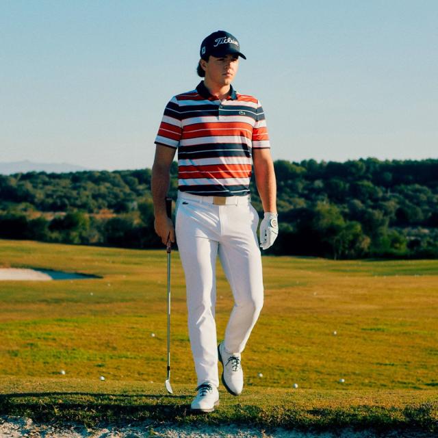 ラコステ(LACOSTE)ゴルフウェア ウルトラドライストレッチボーダーポロ DH7497-99-IQD(Men’s)_2
