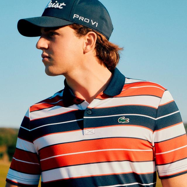 ラコステ(LACOSTE)ゴルフウェア ウルトラドライストレッチボーダーポロ DH7497-99-IQD(Men’s)_3