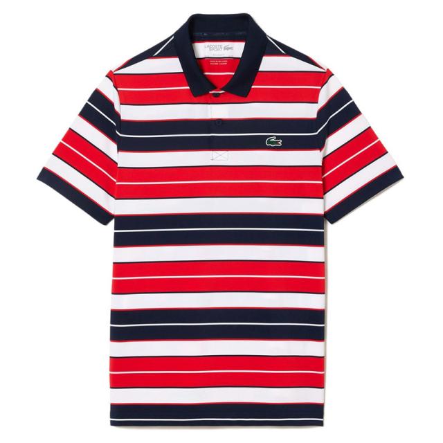 ラコステ(LACOSTE)ゴルフウェア ウルトラドライストレッチボーダーポロ DH7497-99-IQD(Men’s)