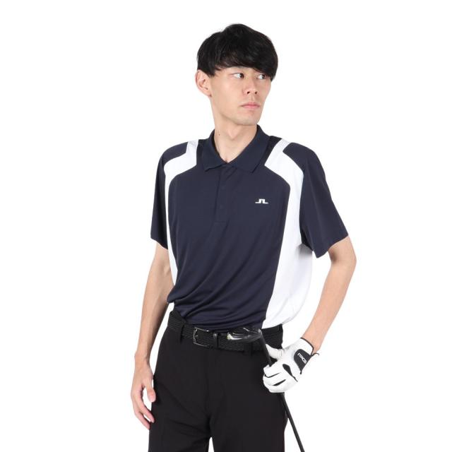 J.LINDEBERG(J.LINDEBERG)ゴルフウェア 吸汗速乾 ショルダー ブリッジ 半袖ポロシャツ 071-2284…