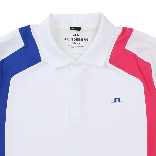 J.LINDEBERG(J.LINDEBERG)ゴルフウェア 吸汗速乾 ショルダー ブリッジ 半袖ポロシャツ 071-2284…_2
