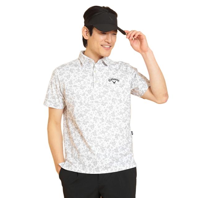 キャロウェイ(CALLAWAY)ゴルフウェア フラワープリントカノコシャツ C25134112-1020(Men’s)