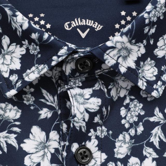 キャロウェイ(CALLAWAY)ゴルフウェア フラワープリントカノコシャツ