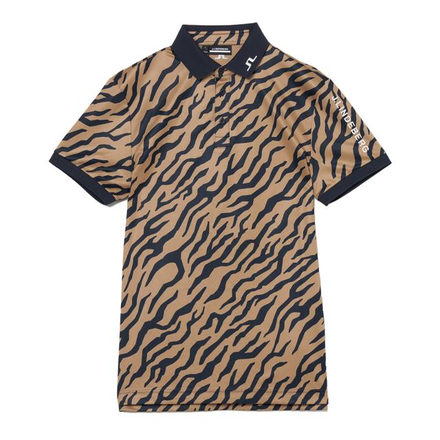 J.LINDEBERG(J.LINDEBERG)ゴルフウェア 速乾 Tour Tech プリント 半袖ポロシャツ 071-23…