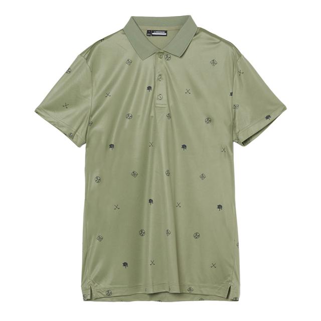 J.LINDEBERG(J.LINDEBERG)ゴルフウェア クラブハウスモチーフ 半袖ポロシャツ 071-23244-025…