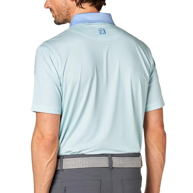 フットジョイ(FOOT JOY)ゴルフウェア ダイアゴナル半袖クレリックシャツ 34543(Men’s) フットジョイ(FOOT JOY)ゴルフウェア ダイアゴナル半袖クレリック