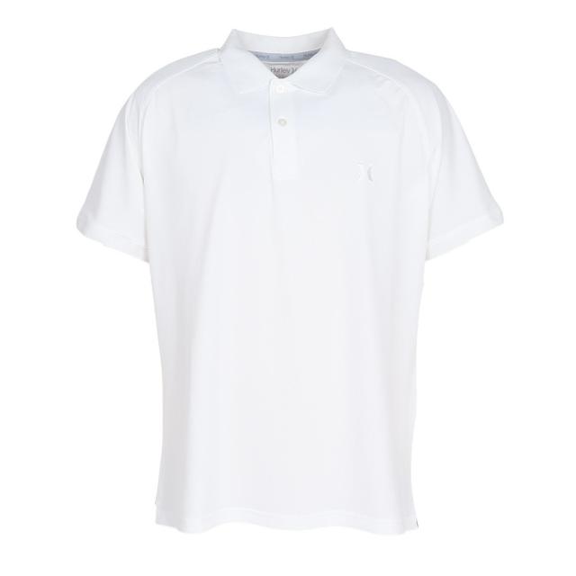 ハーレー(HURLEY)ゴルフウェア 吸水速乾 ピケ アイコン 半袖 ポロシャツ MGPS251109-WHT(Men’s)