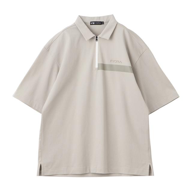 FIDRA VERA(FIDRA VERA)ゴルフウェア 接触冷感 半袖 ジップラインポロシャツ FV5TTG06 SBEG(…