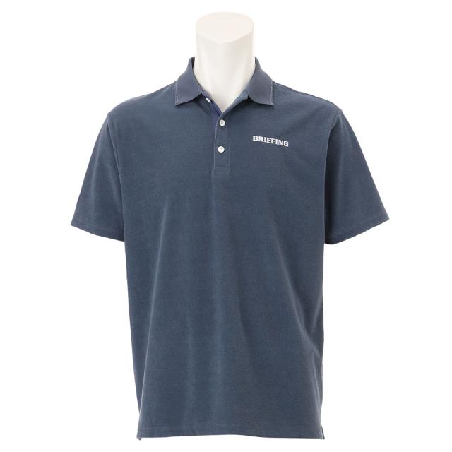ブリーフィング(BRIEFING)ゴルフウェア 接触冷感 UVカット パイル半袖ポロシャツ BRG251ME1-073(Men…