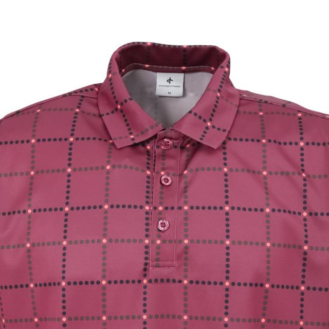 ゴルフィーノ(GOLFINO)ゴルフウェア BEAU 半袖ポロシャツ RED(Men’s)_4