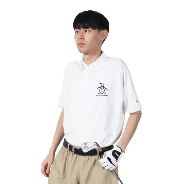 【ポイント5％！8/3 21:00〜22:59限定】マンシング(MUNSING)ゴルフウェア PEN 半袖 TEAM ポロシャツ MU5SHS09M WH00(Men’s)