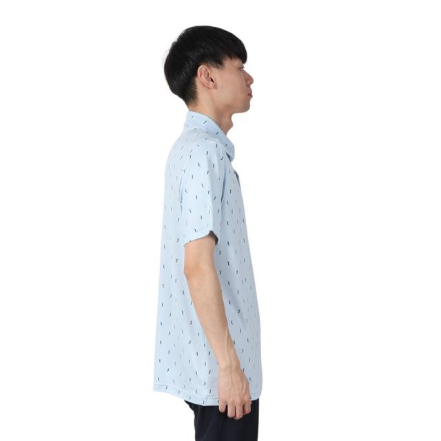 ラコステ(LACOSTE)ゴルフウェア ミニマム総柄プリント 半袖ポロシャツ DH5175-10EPI(Men’s)_4