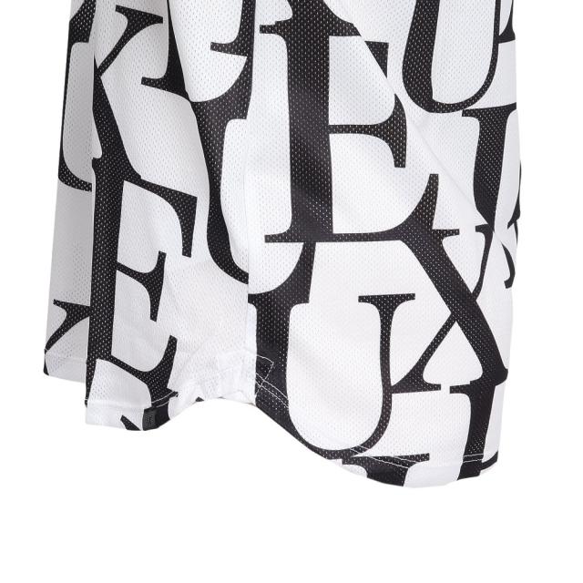 リュクスエイケイエムプラス(LUXEAKMPLUS)ゴルフウェア 総柄半袖モックネックTシャツ LAT-25004white(…_6