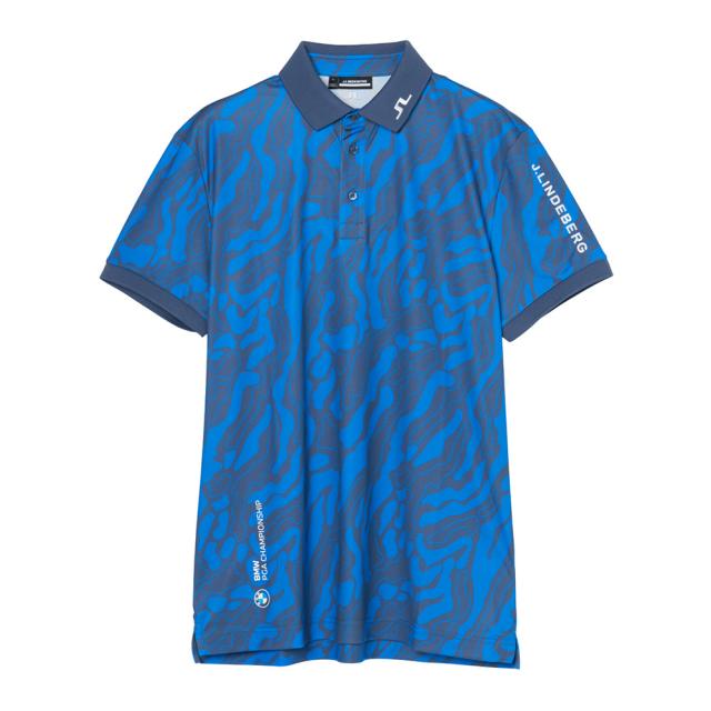 J.LINDEBERG(J.LINDEBERG)ゴルフウェア ツアーテックプリントポロシャツ DPWT 071-24950-2…