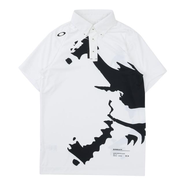 【ポイント5％！5/3 21:00〜22:59限定】オークリー(OAKLEY)ゴルフウェア 吸汗速乾 スカル ステートメント ボールド 半袖ポロシャツ FOA409087-100…