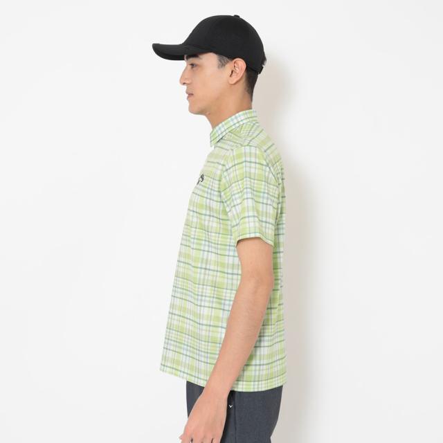 キャロウェイ(CALLAWAY)ゴルフウェア かざあなメッシュチェック総柄半袖シャツ C26134126-1130(Men’s)_1