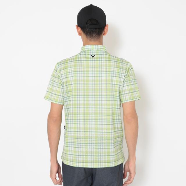 キャロウェイ(CALLAWAY)ゴルフウェア かざあなメッシュチェック総柄半袖シャツ C26134126-1130(Men’s)_2