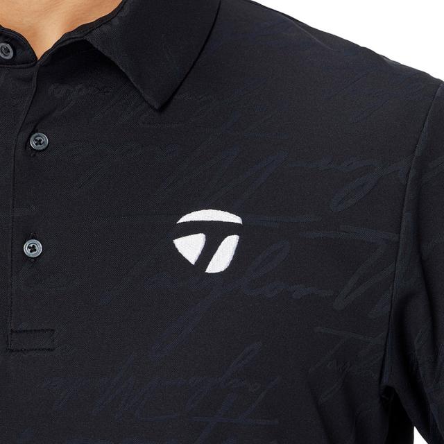 テーラーメイド(TAYLORMADE)ゴルフウェア 吸汗速乾 スクリプトジャガード 半袖ポロシャツ M20974-TL738(…_3
