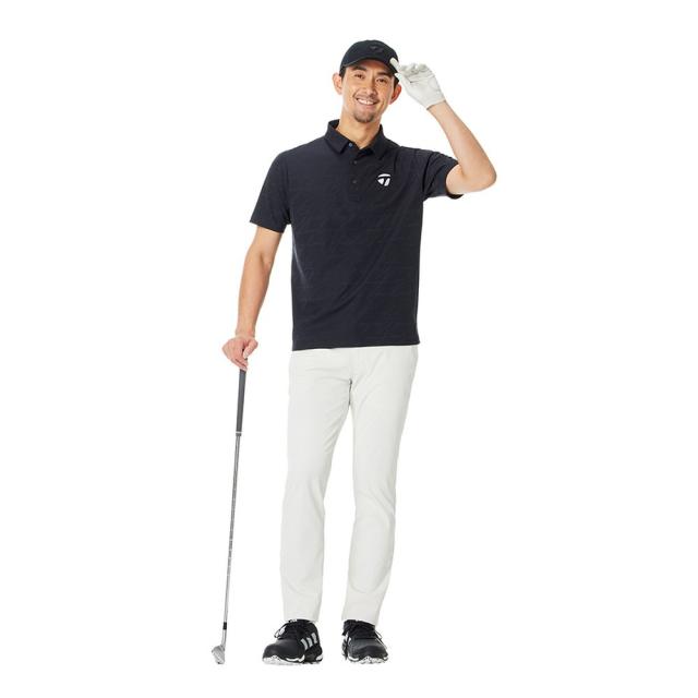 テーラーメイド(TAYLORMADE)ゴルフウェア 吸汗速乾 スクリプトジャガード 半袖ポロシャツ M20974-TL738(…_5