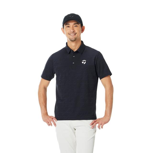 テーラーメイド(TAYLORMADE)ゴルフウェア 吸汗速乾 スクリプトジャガード 半袖ポロシャツ M20974-TL738(…