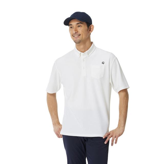テーラーメイド(TAYLORMADE)ゴルフウェア シアサッカー 半袖ポロシャツ M24035-TL755(Men’s)