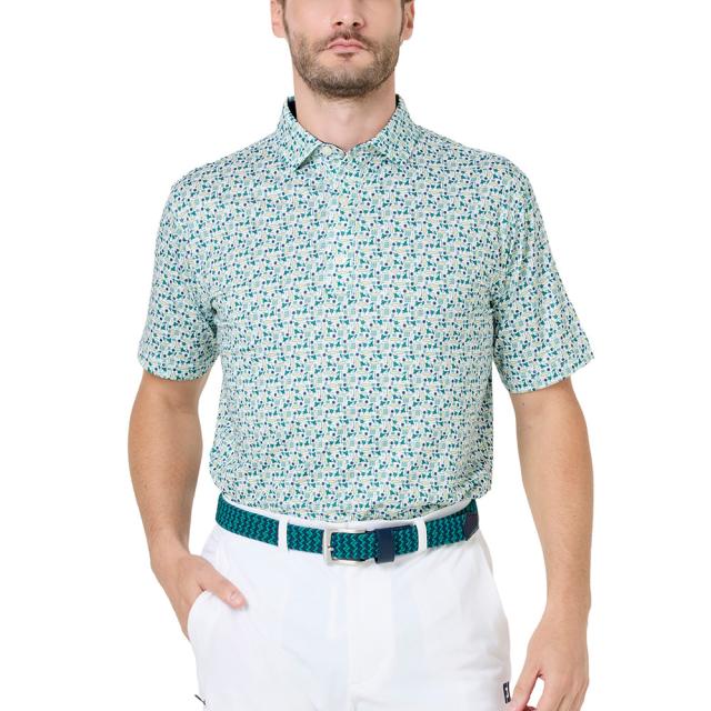 フットジョイ(FOOT JOY)ゴルフウェア サーフズアップ ストレッチライル半袖シャツ 40188(Men’s)