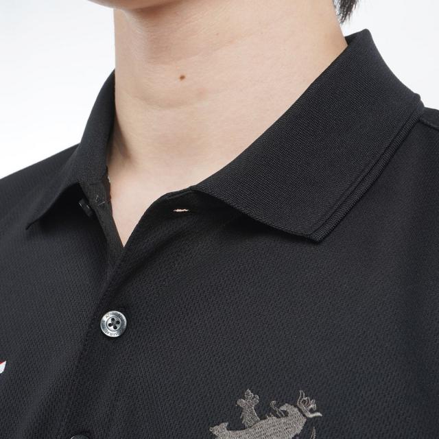 アドミラル ゴルフ(Admiral GOLF)ゴルフウェア 吸水速乾 フラッグ 半袖ポロシャツ ADMA614-BLK(Men…_5