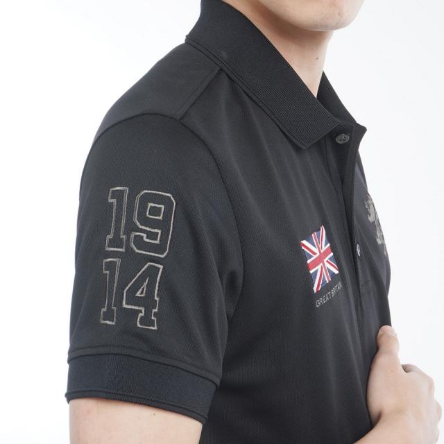 アドミラル ゴルフ(Admiral GOLF)ゴルフウェア 吸水速乾 フラッグ 半袖ポロシャツ ADMA614-BLK(Men…_8