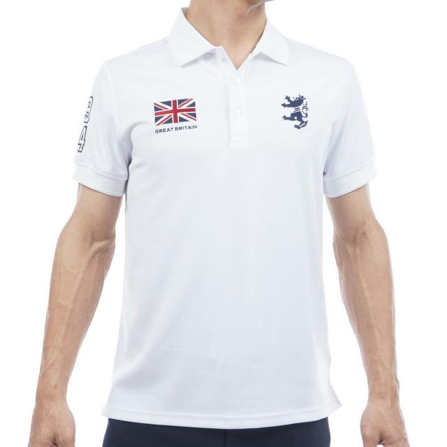 アドミラル ゴルフ(Admiral GOLF)ゴルフウェア 吸水速乾 フラッグ 半袖ポロシャツ ADMA614-WHT(Men…