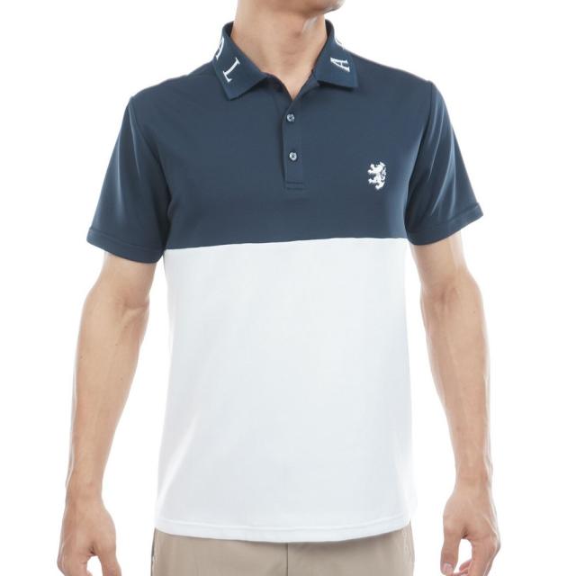 アドミラル ゴルフ(Admiral GOLF)ゴルフウェア 吸水速乾 カラタッチ カラーブロック 半袖ポロシャツ ADMA61…