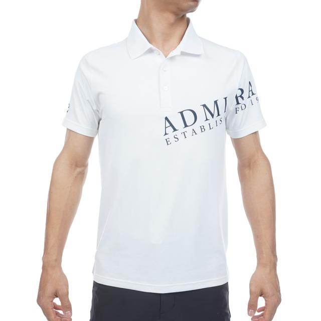 アドミラル ゴルフ(Admiral GOLF)ゴルフウェア 吸水速乾 接触冷感 カラタッチプラス 半袖ロゴポロシャツ ADMA…