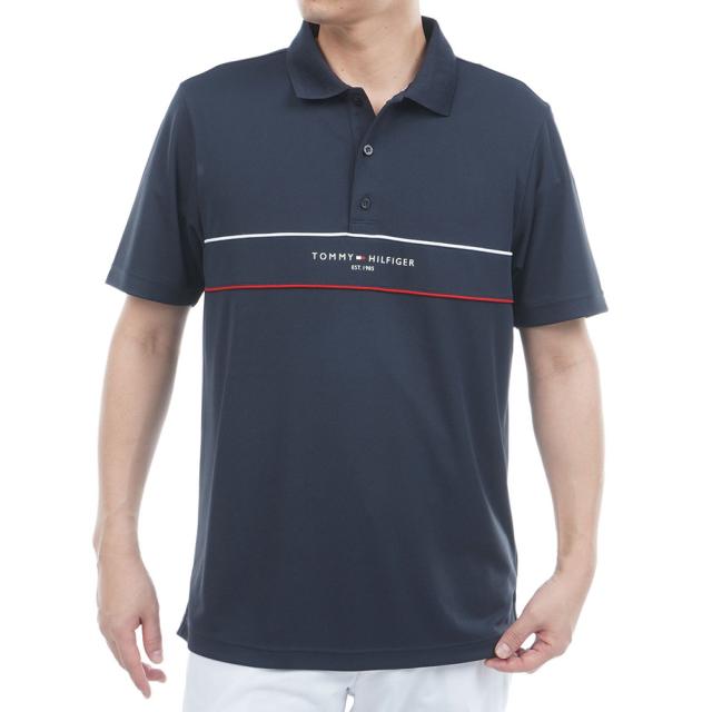 トミーヒルフィガーゴルフ(TOMMY HILFIGER GOLF)ゴルフウェア 吸水速乾 接触冷感 定番ロゴ 半袖ポロシャツ …
