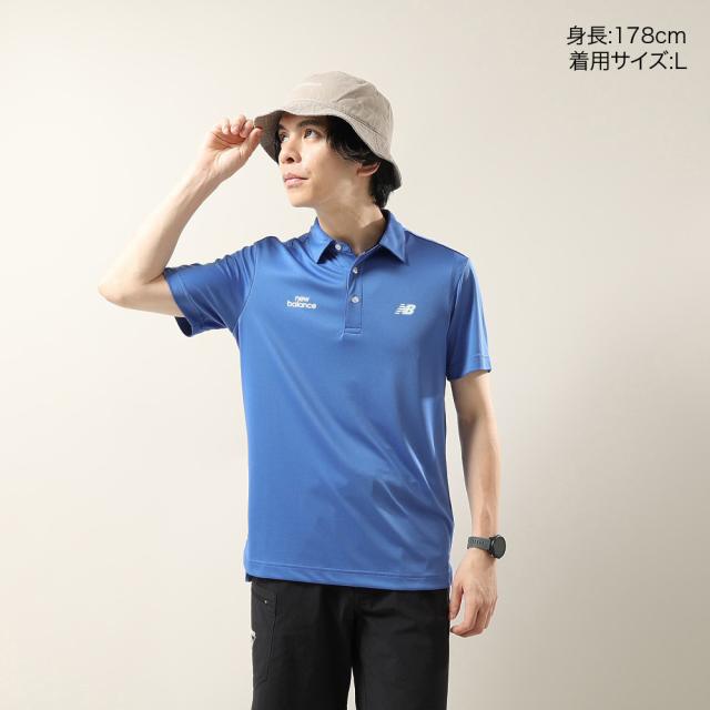 【ポイント5％！5/3 21:00〜22:59限定】ニューバランス(new balance)ゴルフウェア 接触冷感 半袖 カラーシャツ 012-6168014-111(Men’s)_1
