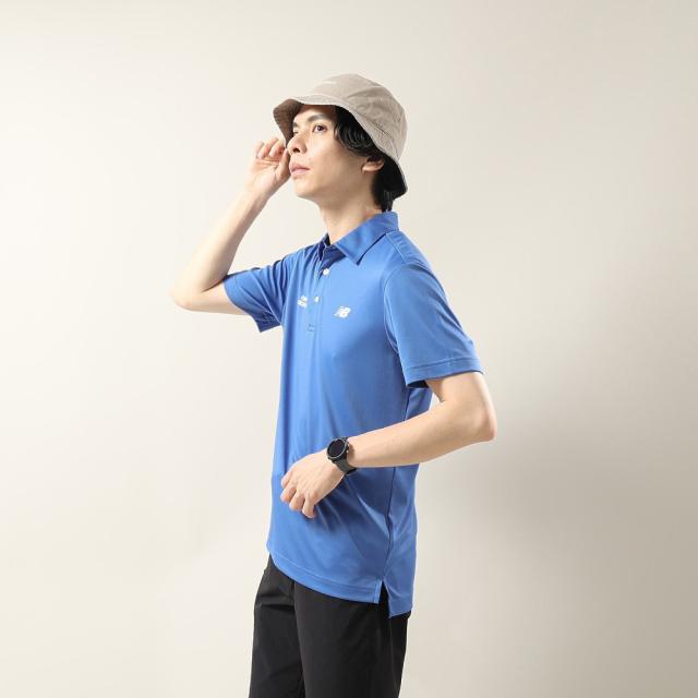 【ポイント5％！5/3 21:00〜22:59限定】ニューバランス(new balance)ゴルフウェア 接触冷感 半袖 カラーシャツ 012-6168014-111(Men’s)_2