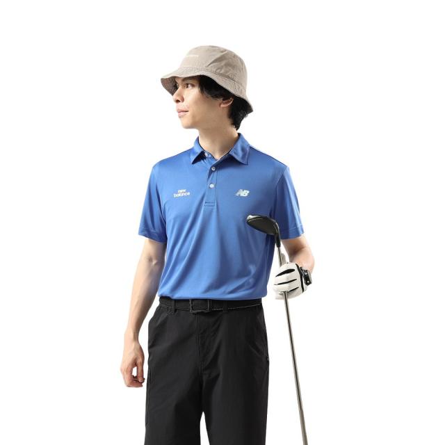 【ポイント5％！5/3 21:00〜22:59限定】ニューバランス(new balance)ゴルフウェア 接触冷感 半袖 カラーシャツ 012-6168014-111(Men’s)