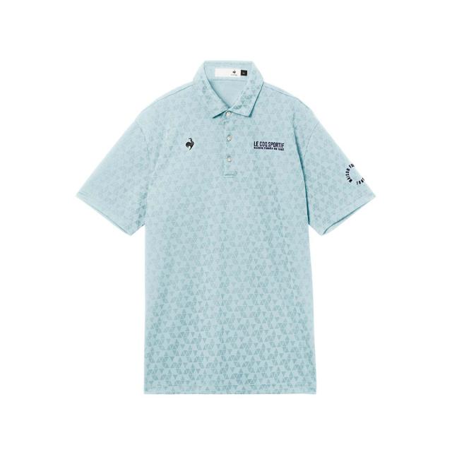 【ポイント5％！5/3 21:00〜22:59限定】ルコックスポルティフ(lecoqsportif)ゴルフウェア トライアングルジャカード半袖シャツ LG6SHS01M SA00…